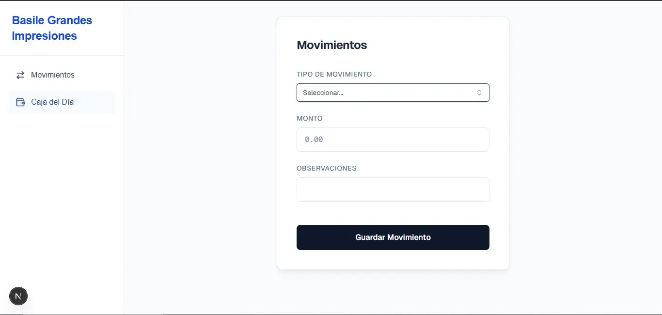 Cierre de Caja - slide 1