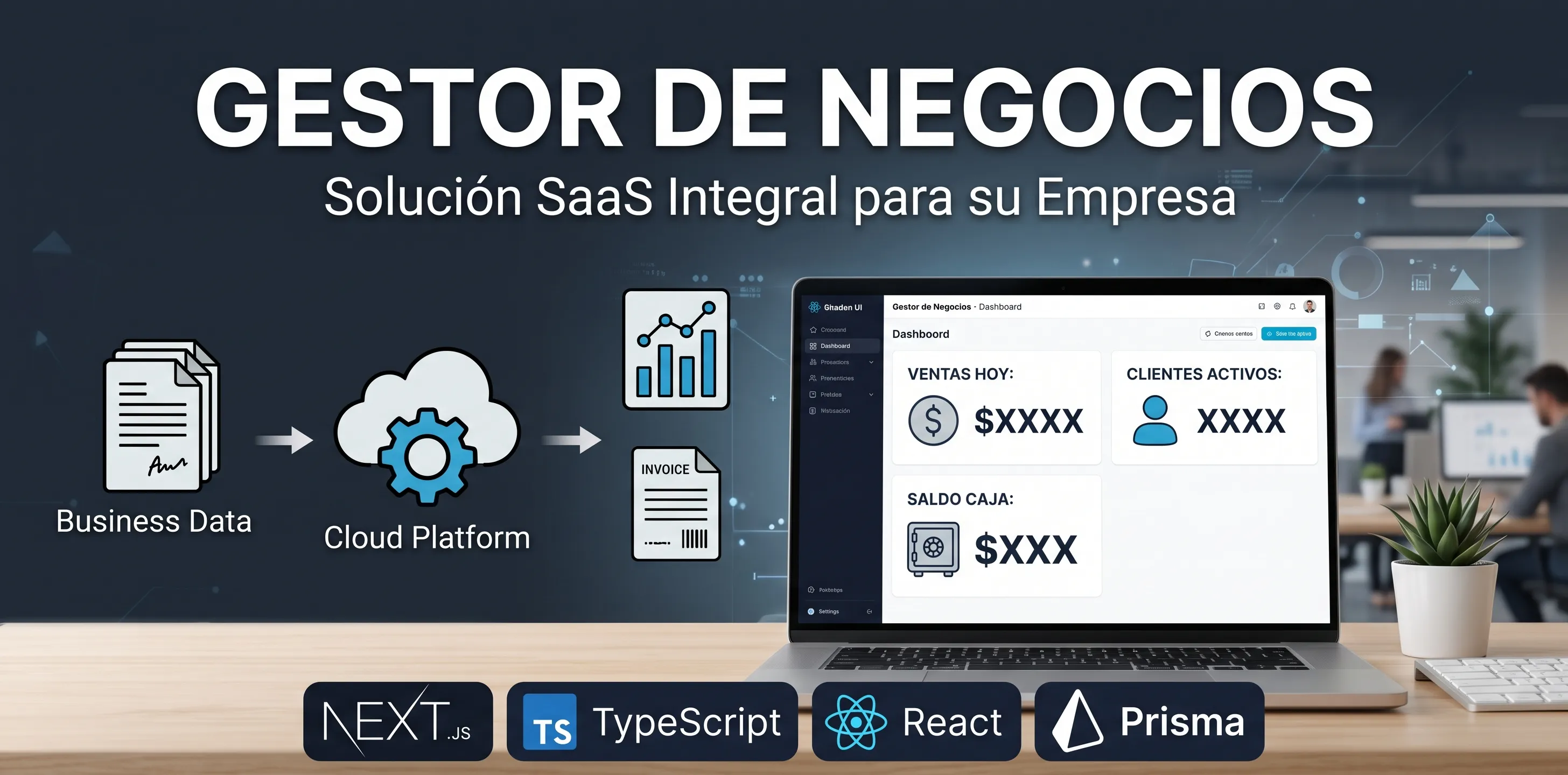 Vista previa de Gestor de Negocios